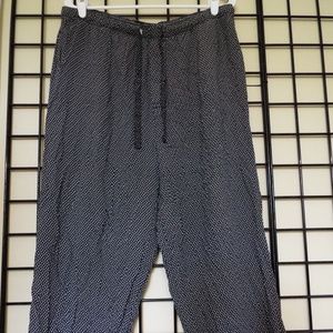 Alfani Men's Black Print Cropped Lounge Pants M